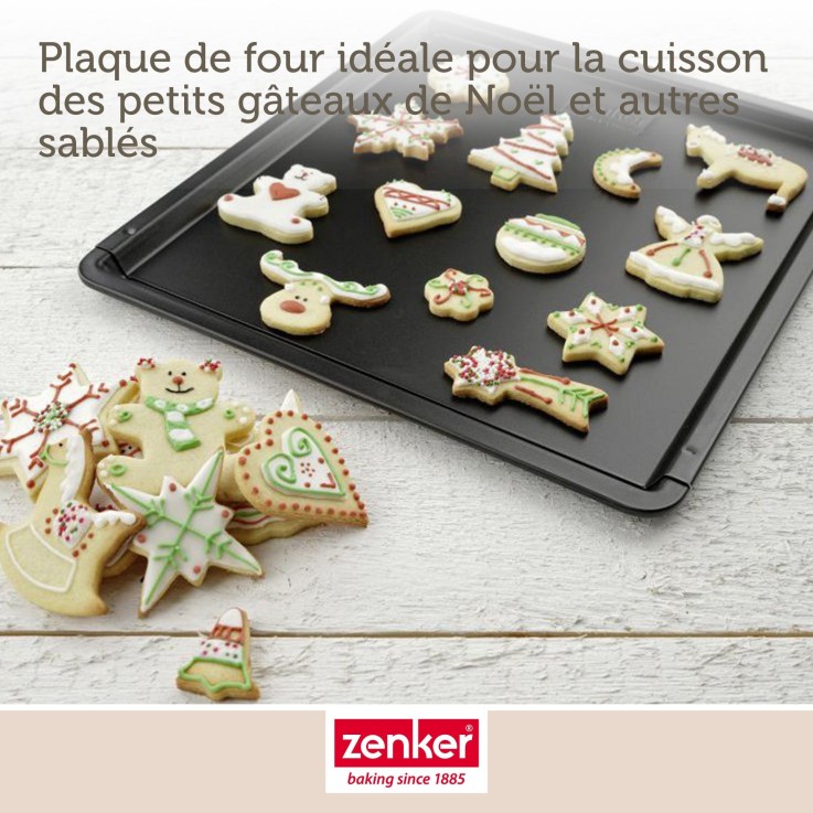 Ensemble de 2 Plaques à pâtisserie extensible de 37 à 52 x 33 cm Zenker Black Metallic