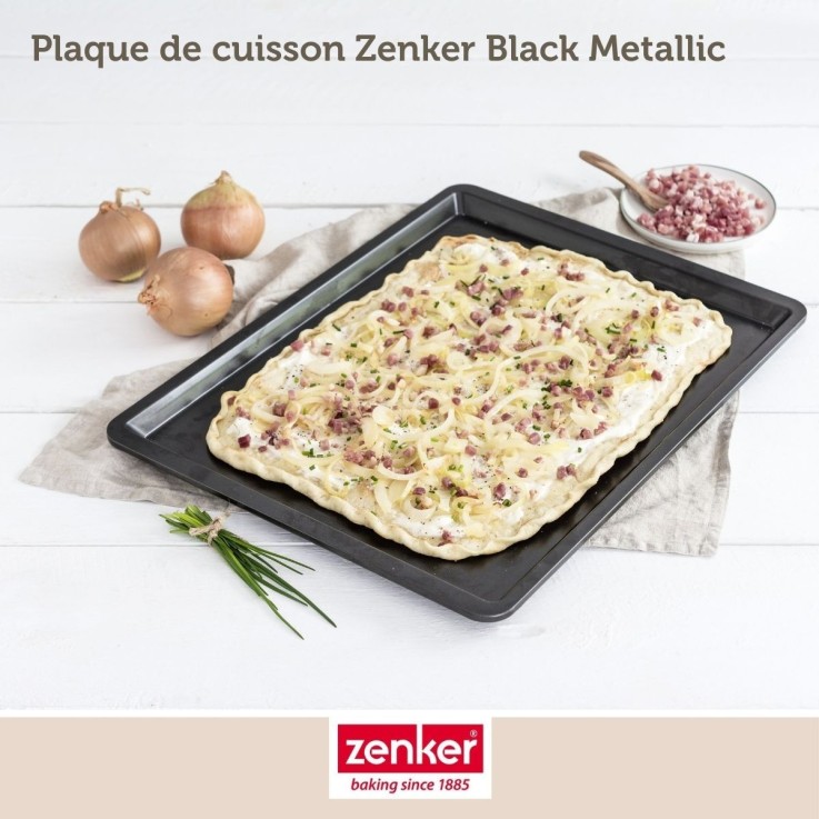 Plaque de cuisson four 42 x 32 cm Zenker Black Metallic