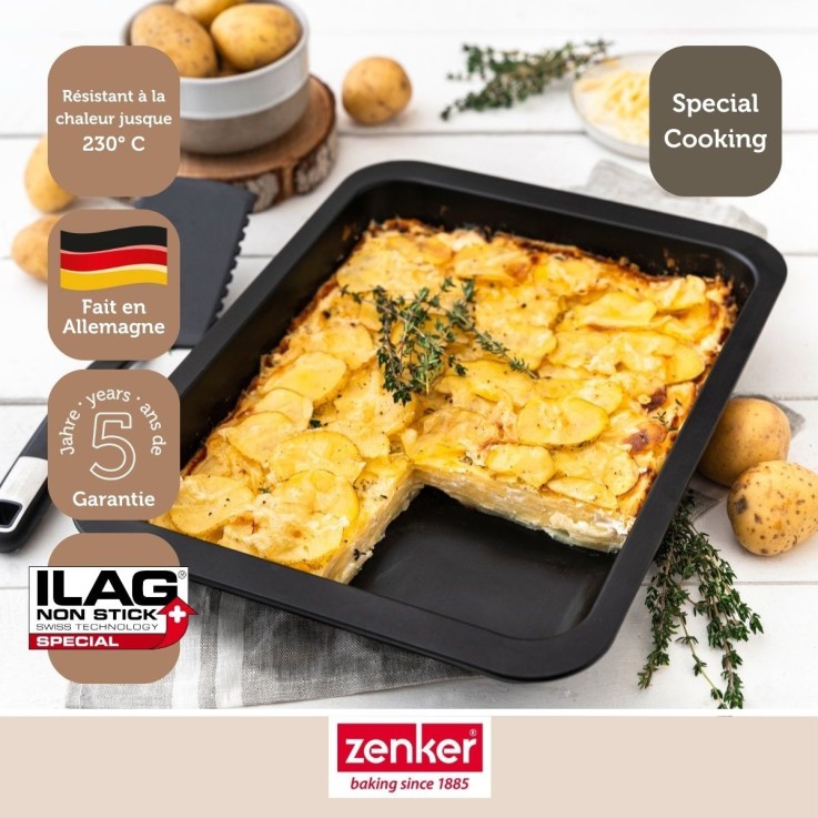 Ensemble de 2 Plats à four XXL 40 x 29 x 6 cm Zenker Special Cooking