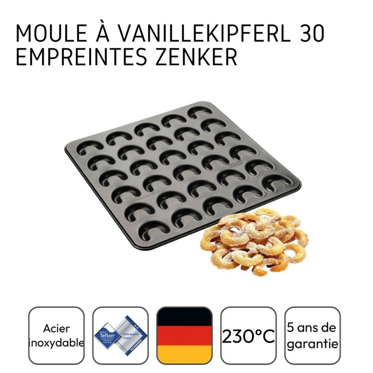 Plaque pour 30 croissants à la vanille 31 x 32 cm Zenker Special Creative