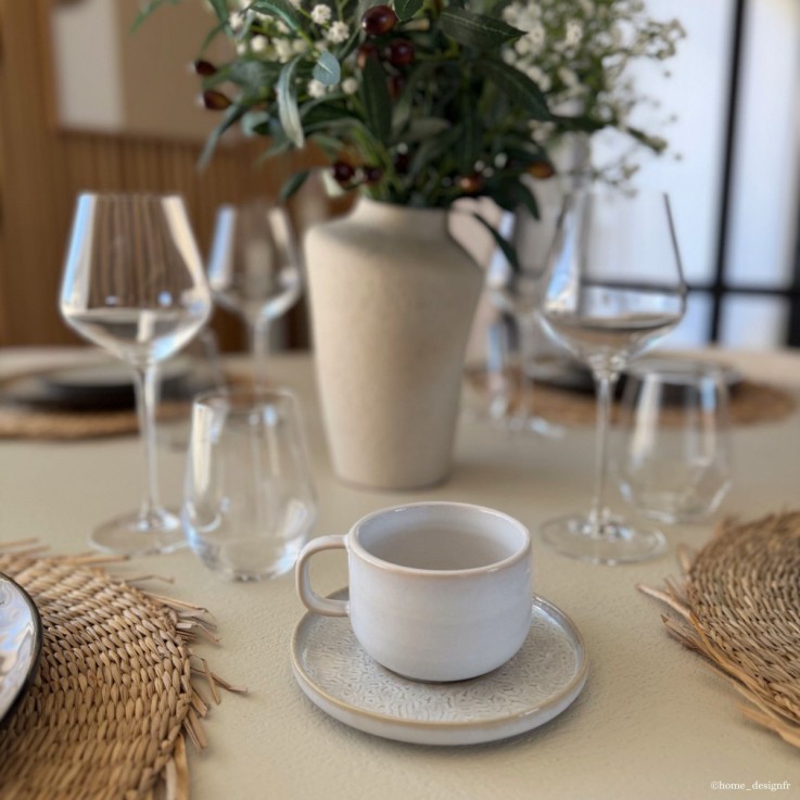 Tasses et soucoupes à thé (lot de 6)