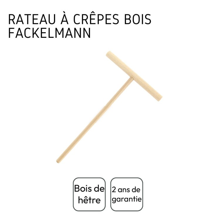 Râteau à crêpes 20 cm Fackelmann Wood Edition
