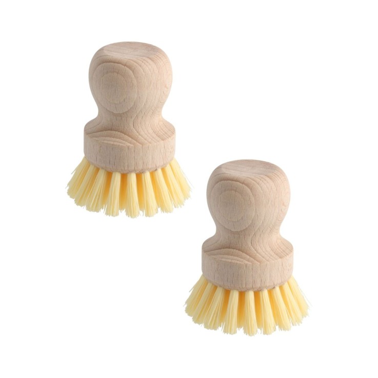 Ensemble de 2 Brosses à vaisselle en bois Fackelmann