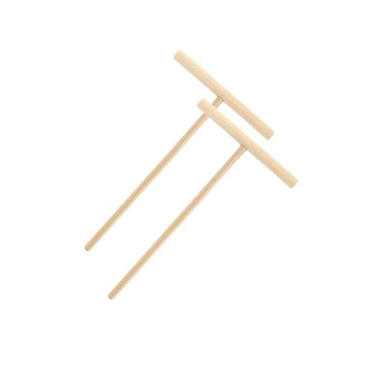 Ensemble de 2 Râteaux à crêpes 20 cm Fackelmann Wood Edition
