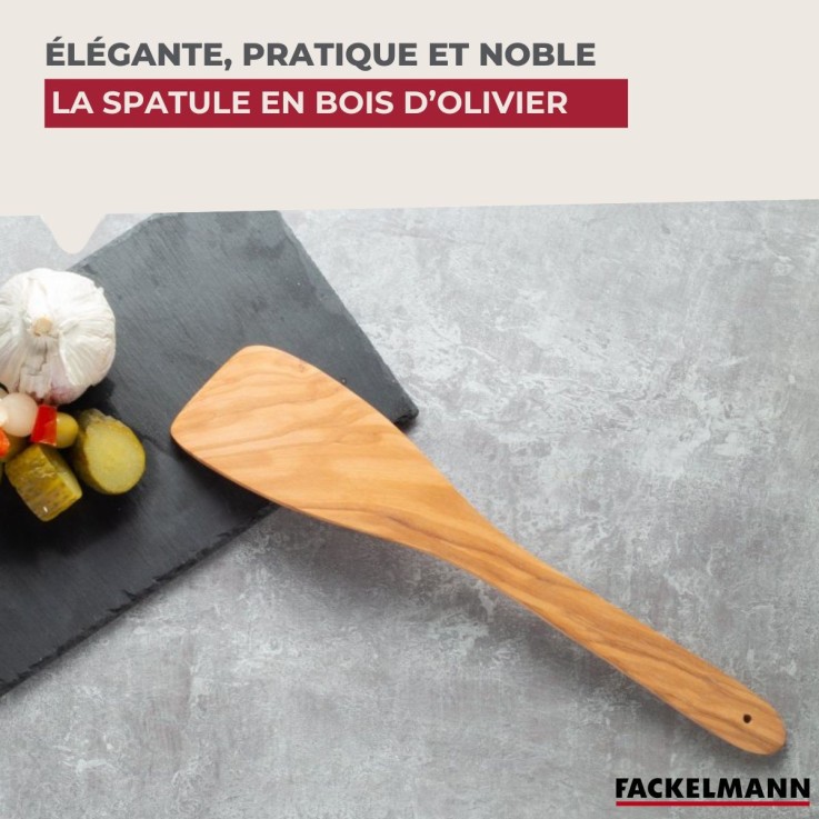 Ensemble de 2 Spatules de cuisine 30 cm Fackelmann Édition Bois d'olivier