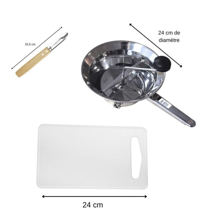 Ensemble d'accessoires pour préparation des légumes Fackelmann