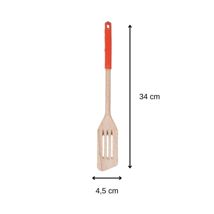 Spatule de cuisine ajourée 34 cm Fackelmann Wood Edition