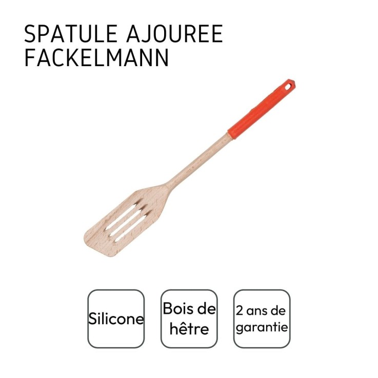 Spatule de cuisine ajourée 34 cm Fackelmann Wood Edition