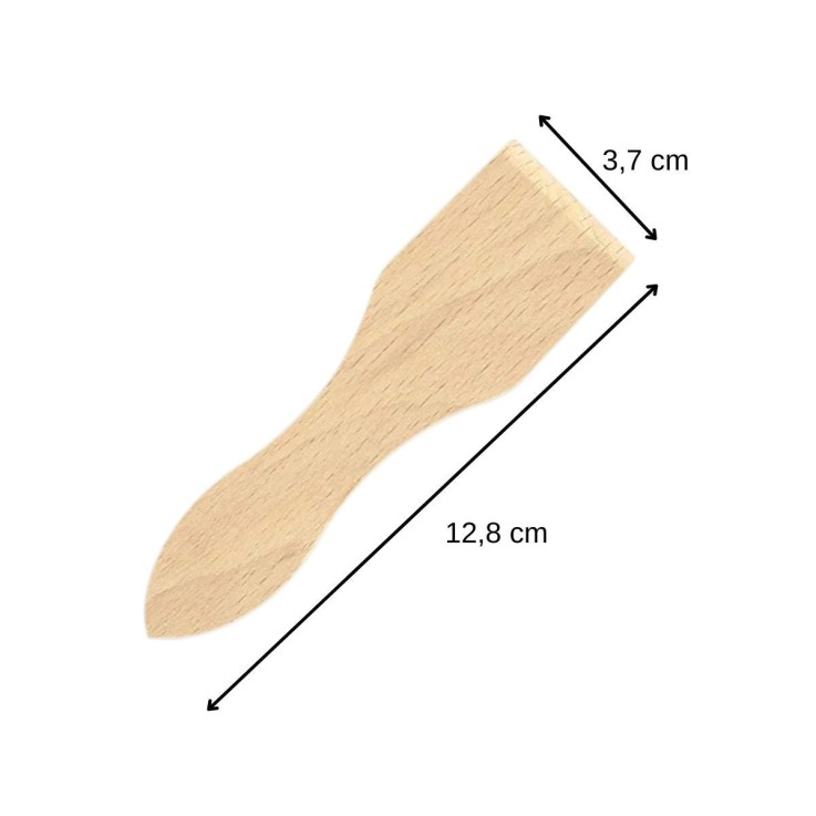 Lot de 12 spatules à raclette en bois FSC 13 cm Fackelmann