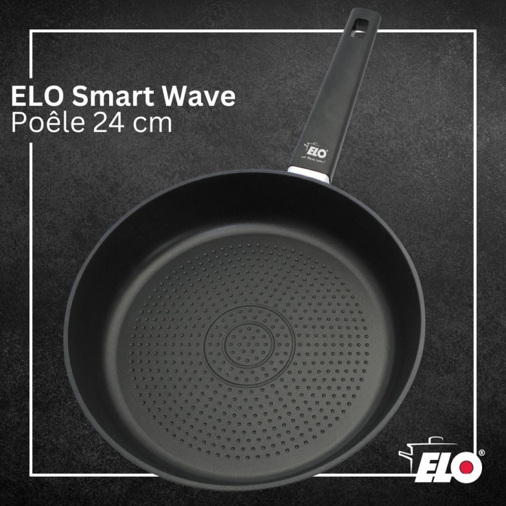 Poêle 24 cm antiadhésive sans PFAS Elo Smart Wave