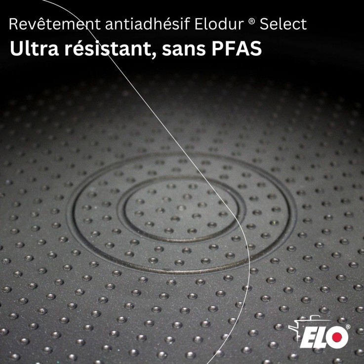 Poêle 24 cm antiadhésive sans PFAS Elo Smart Wave