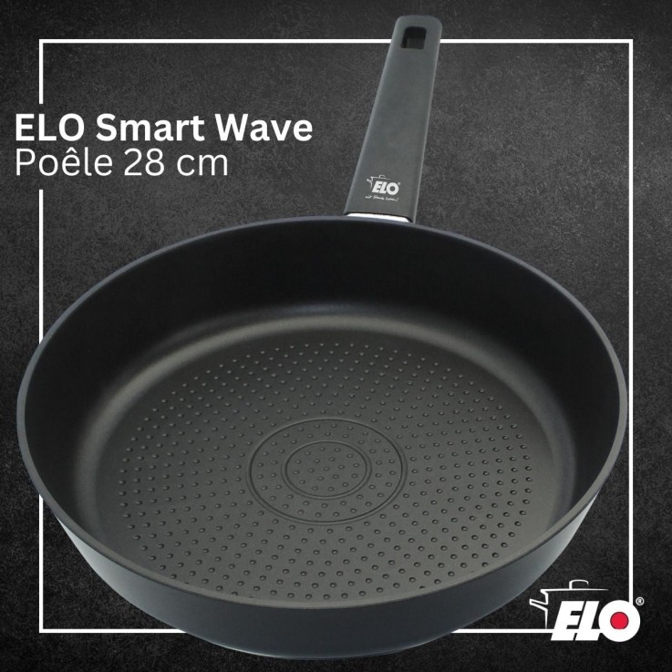 Poêle 28 cm antiadhésive sans PFAS Elo Smart Wave