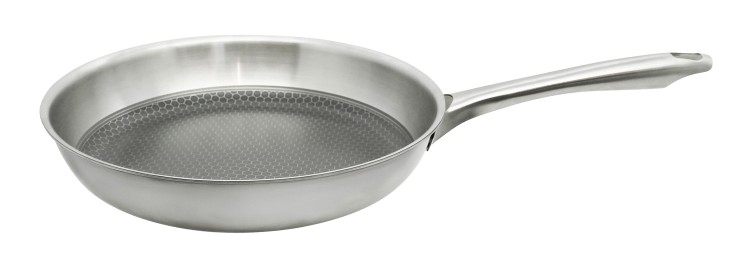 Set de 2 poêles 24 et 28 cm en acier inoxydable et revêtement sans PFAS Elo Relief Passion