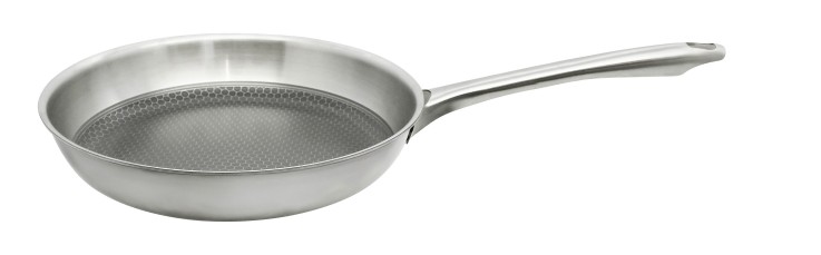 Set de 2 poêles 24 et 28 cm en acier inoxydable et revêtement sans PFAS Elo Relief Passion