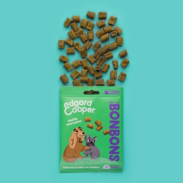 Edgard Cooper - Friandises Sans Céréales Pomme & Myrtilles pour Chien 50g