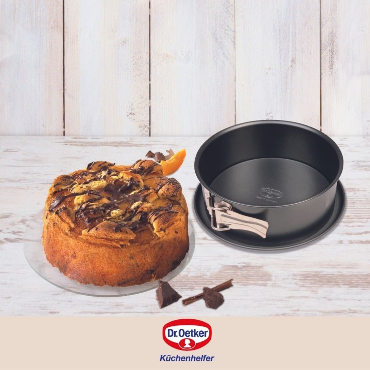 Ensemble de 2 Moules à manqué et à savarin à charnière acier 18 cm Dr. Oetker Tradition