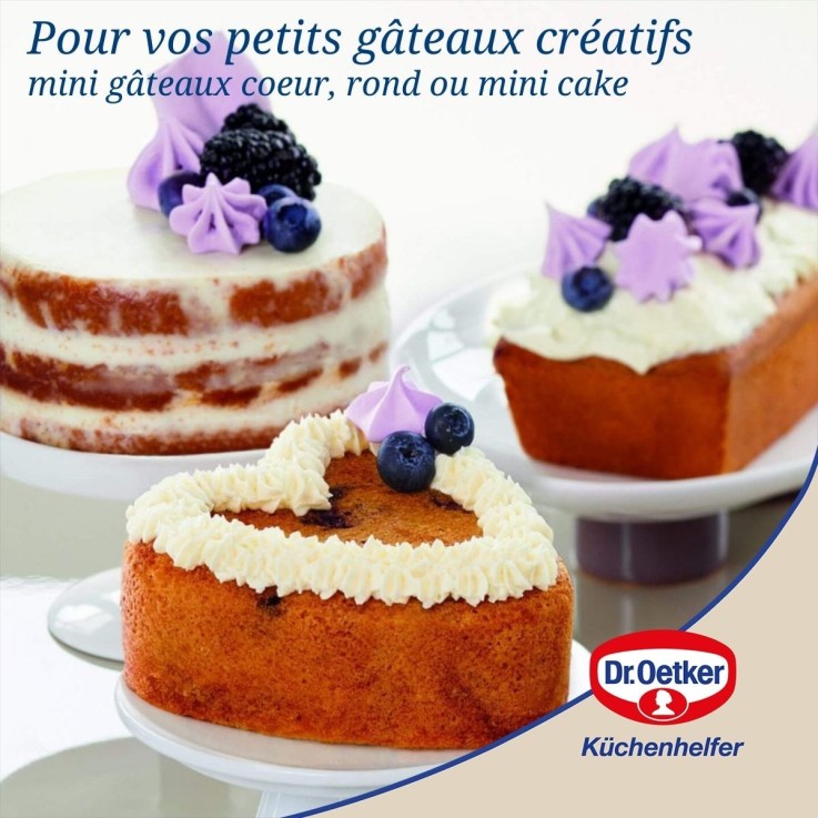 Set de 3 mini moules Dr Oetker Exclusive
