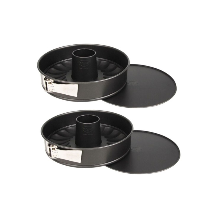 Ensemble de 2 Moules à manqué et à savarin double fond 26 cm Dr.Oetker Tradition