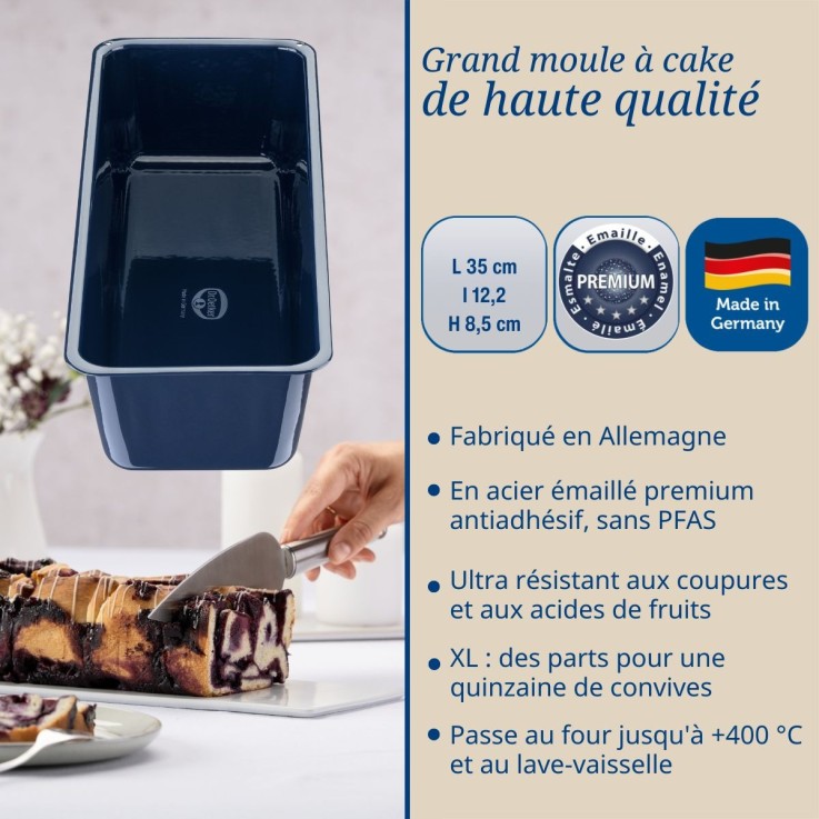 Ensemble de 2 Moules à cake 35 cm Dr Oetker Back Liebe
