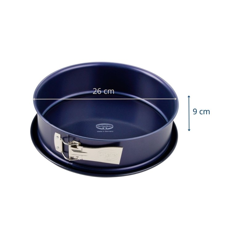 Lot de 2 moules à manqué à charnière avec fond à savarin 26 cm Dr Oetker Back Liebe