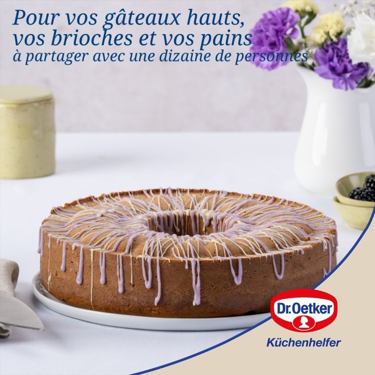 Ensemble de 2 Moules à manqué et savarin double fond 28 cm Dr. Oetker Back Liebe