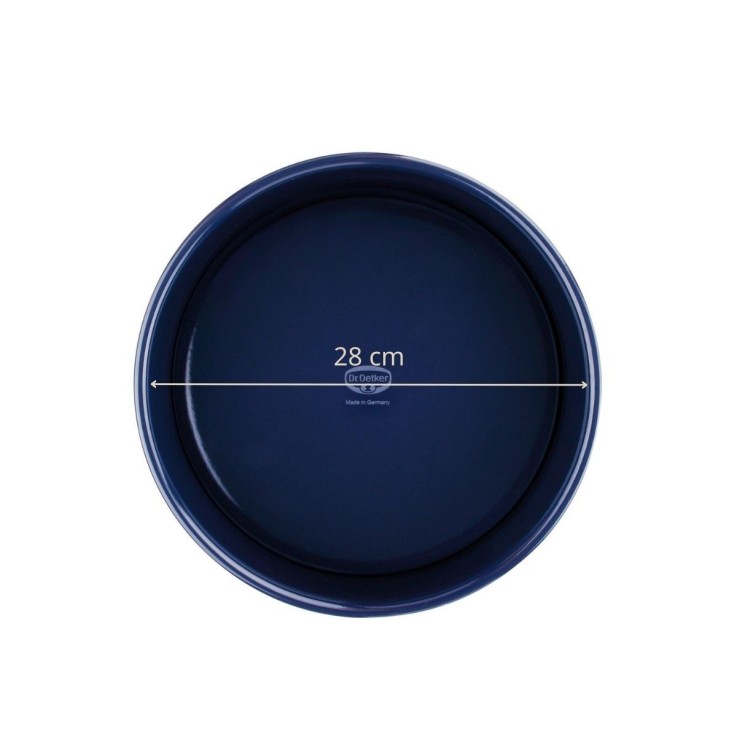 Ensemble de 2 Moules à manqué fond amovible 28 cm Dr Oetker Back Liebe