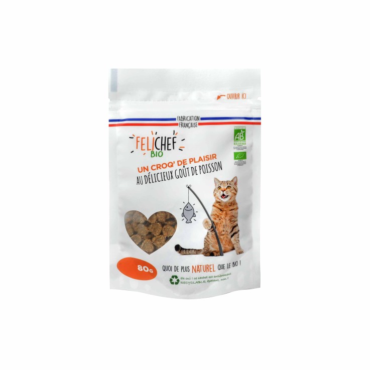 Felichef - Friandises Bio Poisson pour Chat 80g