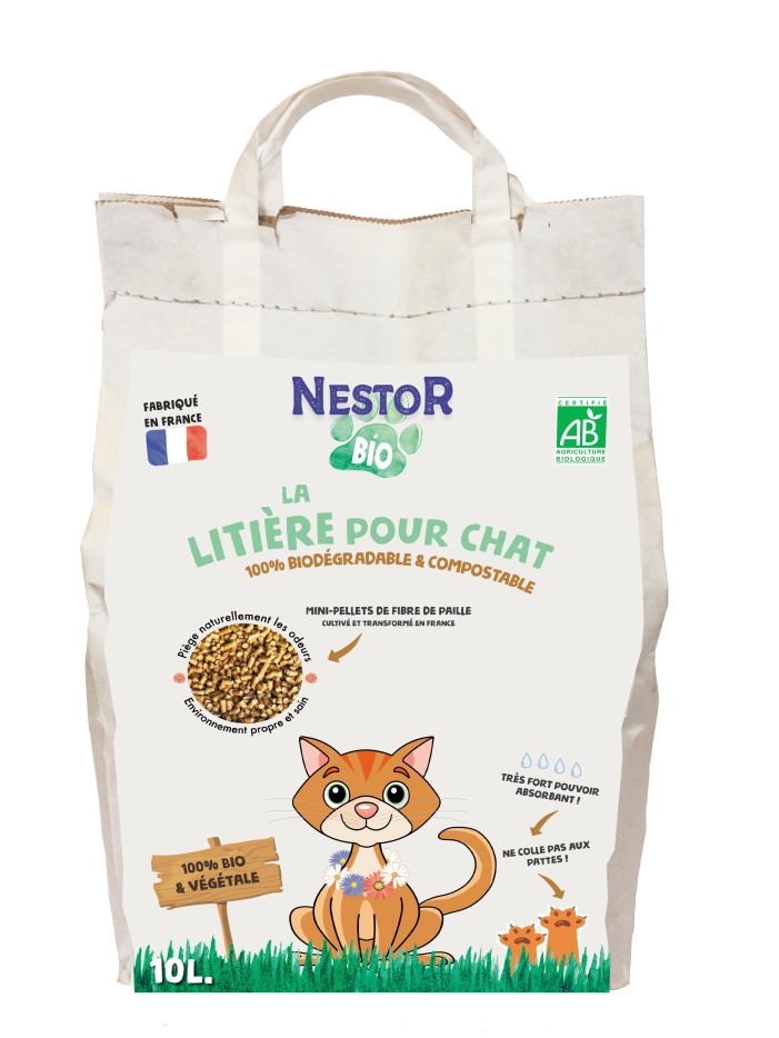 Nestor - Litière Désodorisante 100% Bio et Naturelle 5kg
