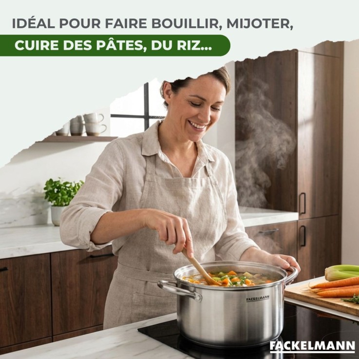 Faitout 20 cm en inox 18/10 Triply Fackelmann Vita3