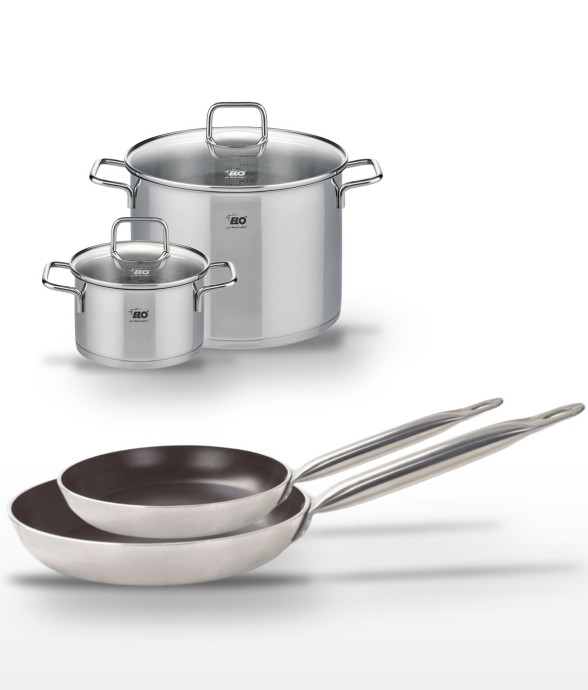 Lot Poêles 24cm & 28cm avec...