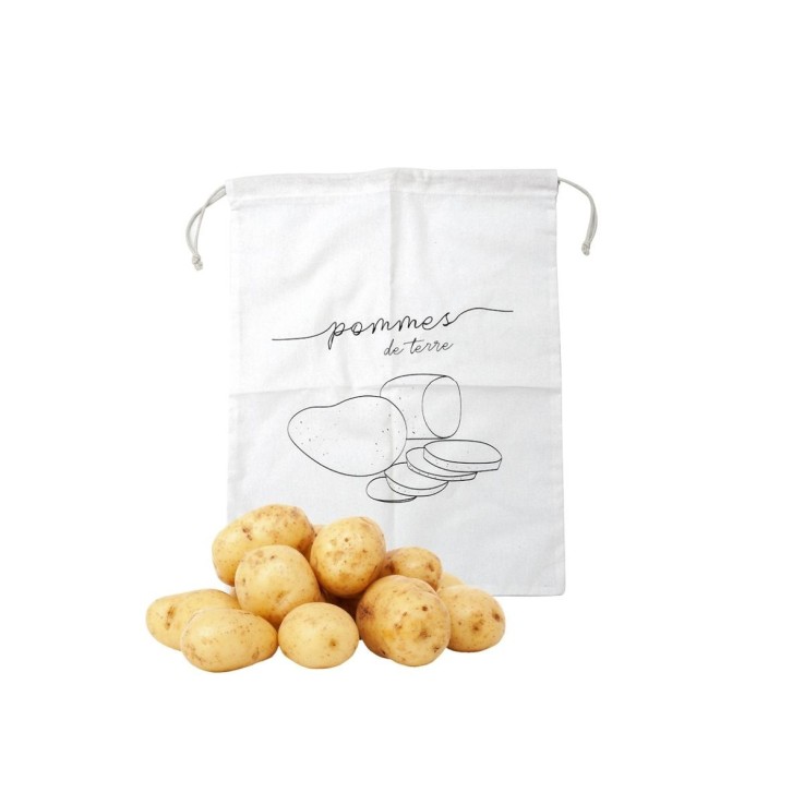 Sac de conservation pour pommes de terre en coton Fackelmann Nature