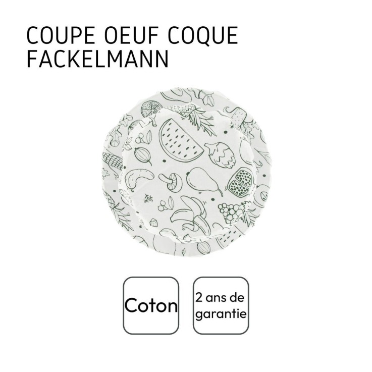 Lot de 3 films étirables réemployables en coton de 8 à 20 cm Fackelmann Nature
