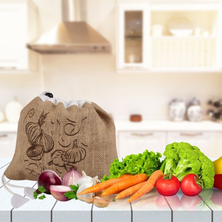 Ensemble de 2 Petits sacs à légumes réemployable Fackelmann Eco Friendly