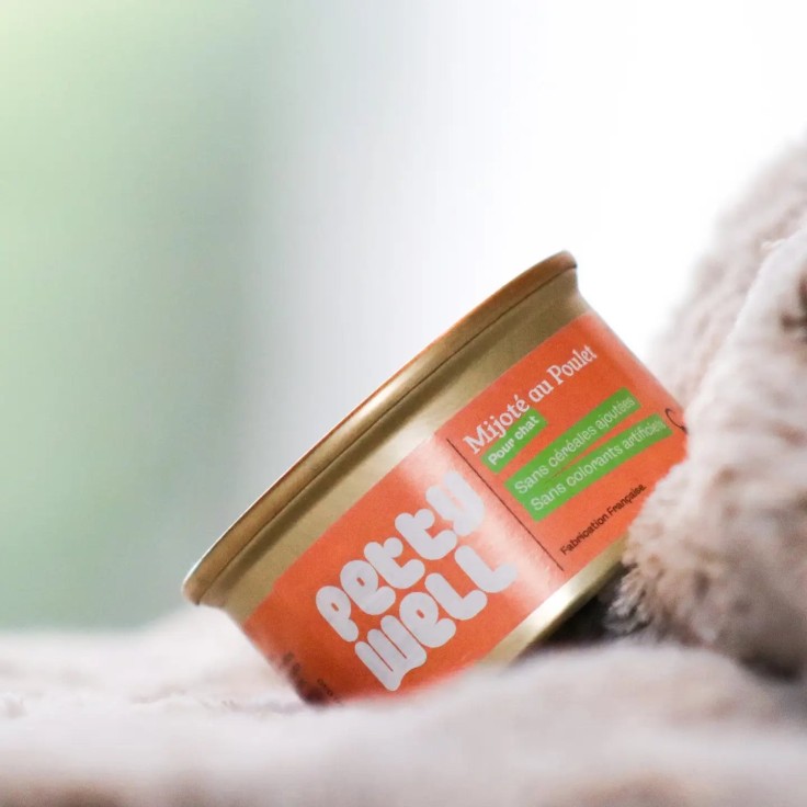 Petty Well - Pâtées au Poulet pour Chat 80g