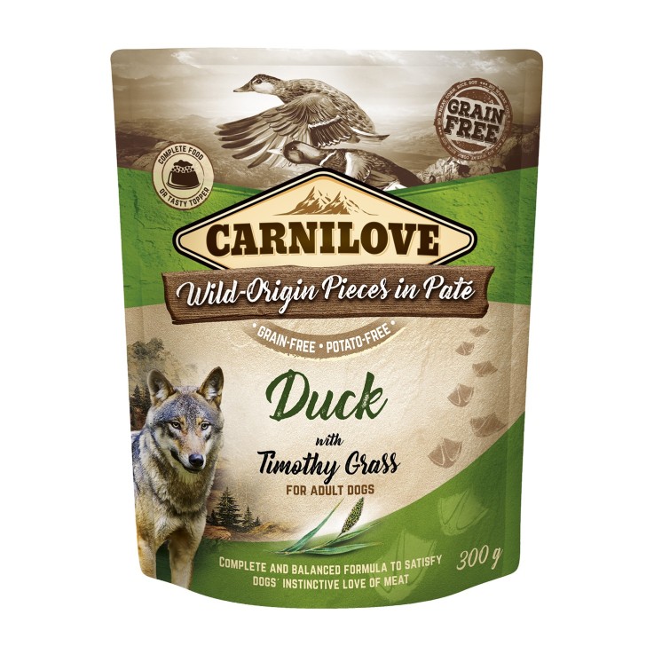 Carnilove - Pâtées Sans Céréales Canard pour Chien 300g