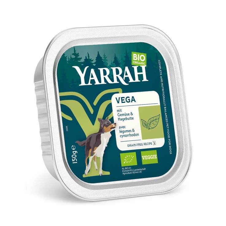 Yarrah - Bouchées Bio Végétariennes Sans Céréales pour Chien 150g