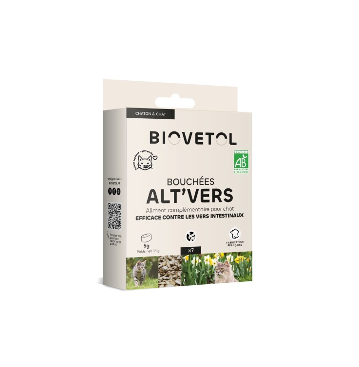 Biovetol - Vermifuge Bio & Naturel pour Chat 50g