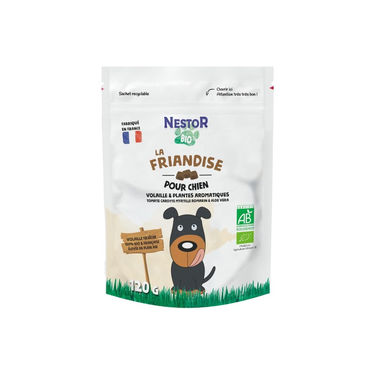 Nestor - Friandises Bio Sans Céréales à la Volaille pour Chien 120g