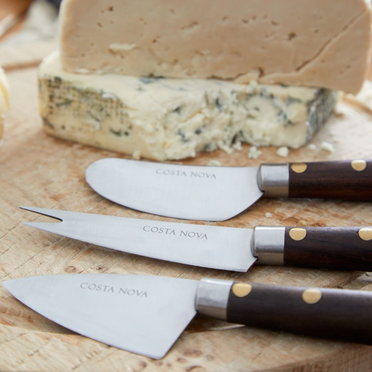 Set 3 Couteaux à Fromage Cheese Knives en inox