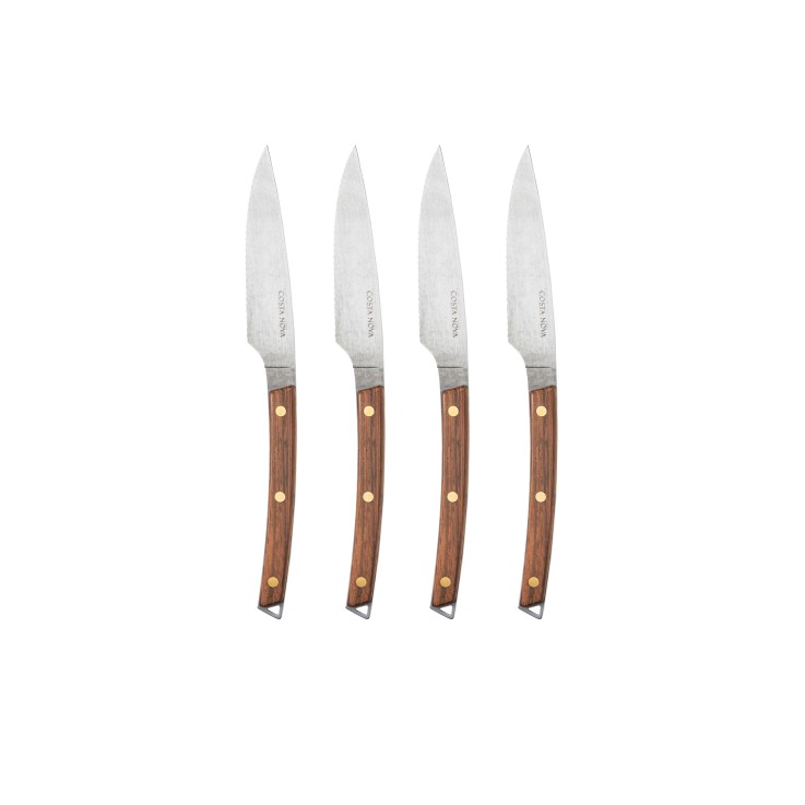 Set de 4 Couteaux à Steak Rosewood Remo 23cm en inox