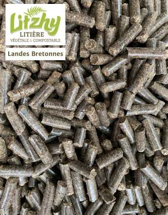 Eizhy - Litière Végétale et Compostable Litzhy à base de Landes Bretonnes