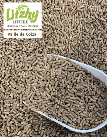 Eizhy - Litière Végétale et Compostable Litzhy à base de Paille de Colza