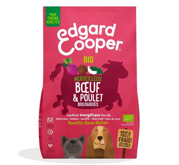 Edgard Cooper - Croquettes Bio Boeuf & Poulet pour Chien