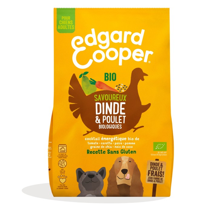 Edgard Cooper - Croquettes Bio Dinde & Poulet pour Chien