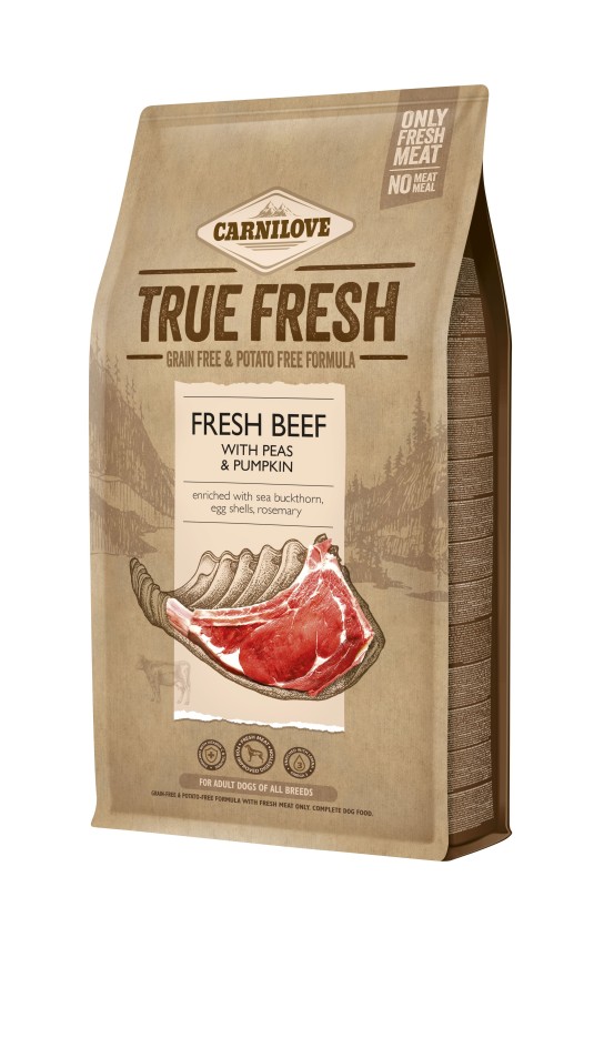 Carnilove - Croquettes Sans Cérales True Fresh au Boeuf pour Chien