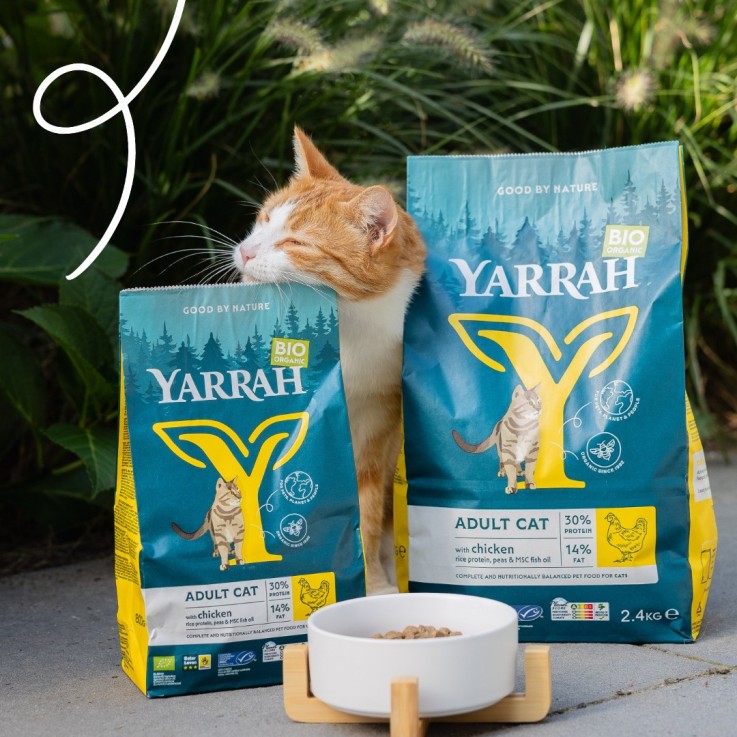 Yarrah - Croquettes Biologiques au Poulet pour Chat