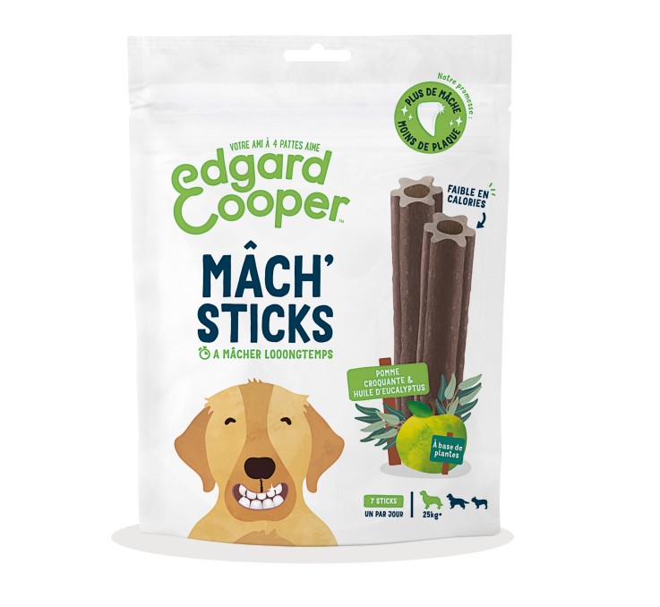 Edgard Cooper - Stick Dentaire Pomme & Eucalyptus pour Chien