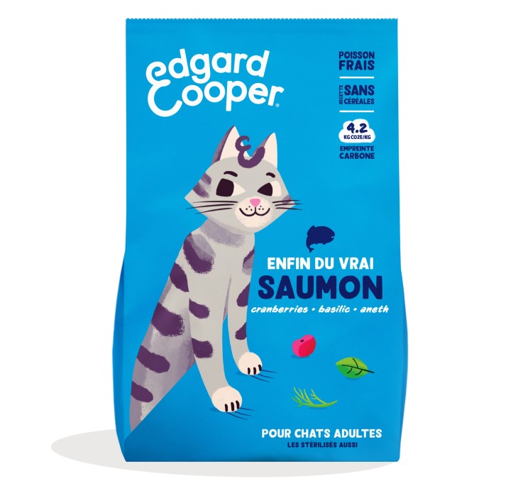 Edgard Cooper - Croquettes Sans Céréales au Saumon pour Chat