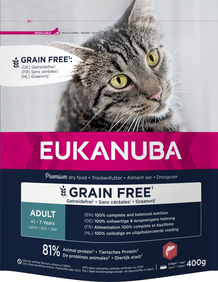 Eukanuba - Croquettes Sans Céréales au Saumon pour Chat
