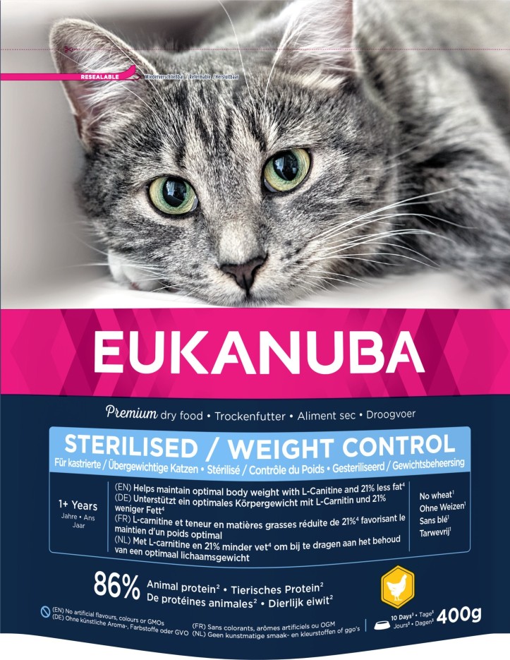 Eukanuba - Croquettes au Poulet pour Chat Stérilisé